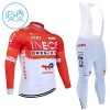 Set Fietsshirt Lange Mouw + Lange Koersbroek 2026 INEOS Grenadiers Rood Kids Set Fietsshirt Lange Mouw + Lange Koersbroek 2026 INEOS Grenadiers Rood Kids