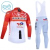 Set Fietsshirt Lange Mouw + Lange Koersbroek 2026 INEOS Grenadiers Rood Kids