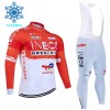 Set Fietsshirt Lange Mouw + Lange Koersbroek 2026 INEOS Grenadiers Winter Thermal Fleece Rood Set Fietsshirt Lange Mouw + Lange Koersbroek 2026 INEOS Grenadiers Winter Thermal Fleece Rood