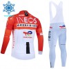 Set Fietsshirt Lange Mouw + Lange Koersbroek 2026 INEOS Grenadiers Winter Thermal Fleece Rood
