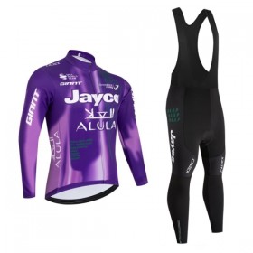Set Fietsshirt Lange Mouw + Lange Koersbroek 2026 Jayco Alula Purple