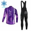 Set Fietsshirt Lange Mouw + Lange Koersbroek 2026 Jayco Alula Purple Winter Thermal Fleece