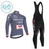 Set Fietsshirt Lange Mouw + Lange Koersbroek 2026 Netcompany Ineos Gray Kids