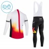 Set Fietsshirt Lange Mouw + Lange Koersbroek 2026 Redbull Factory Wit Kids