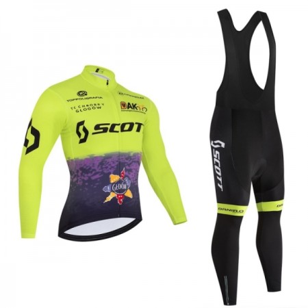 Set Fietsshirt Lange Mouw + Lange Koersbroek 2026 Scott Groente Set Fietsshirt Lange Mouw + Lange Koersbroek 2026 Scott Groente