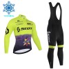 Set Fietsshirt Lange Mouw + Lange Koersbroek 2026 Scott Winter Thermal Fleece Groente Set Fietsshirt Lange Mouw + Lange Koersbroek 2026 Scott Winter Thermal Fleece Groente