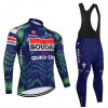 Set Fietsshirt Lange Mouw + Lange Koersbroek 2026 Soudal Quick Step Blauw Set Fietsshirt Lange Mouw + Lange Koersbroek 2026 Soudal Quick Step Blauw