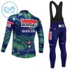 Set Fietsshirt Lange Mouw + Lange Koersbroek 2026 Soudal Quick Step Blauw Kids