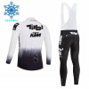 Set Fietsshirt Lange Mouw + Lange Koersbroek 2026 Tirol KTM Winter Thermal Fleece Wit