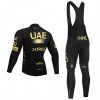 Set Fietsshirt Lange Mouw + Lange Koersbroek 2026 UAE TEAM EMIRATES XRG Geel