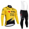 Set Fietsshirt Lange Mouw + Lange Koersbroek 2026 Visma Lease A Bike Geel
