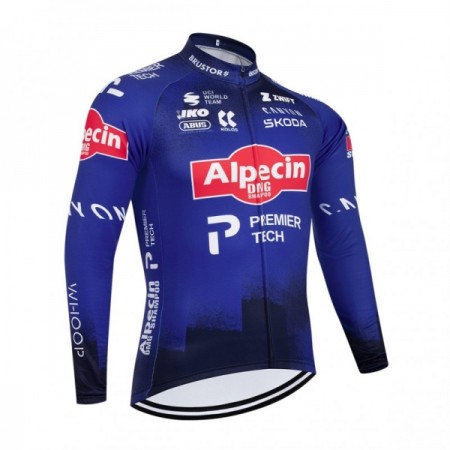 Wielershirt 2026 Alpecin Premier Tech Lange Mouw Blauw Wielershirt 2026 Alpecin Premier Tech Lange Mouw Blauw