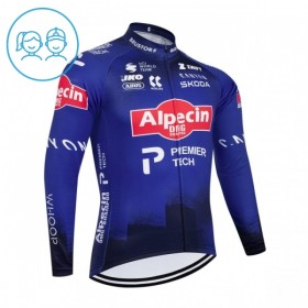 Wielershirt 2026 Alpecin Premier Tech Lange Mouw Blauw Kids