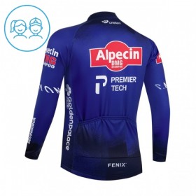 Wielershirt 2026 Alpecin Premier Tech Lange Mouw Blauw Kids