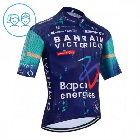 Wielershirt 2026 Bahrain Victorious Blauw Kids Wielershirt 2026 Bahrain Victorious Blauw Kids