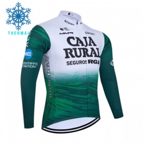 Wielershirt 2026 Caja Rural Seguros RGA Lange Mouw Winter Thermal Fleece Groente