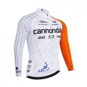 Wielershirt 2026 Cannondale Lange Mouw Wit