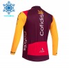 Wielershirt 2026 Cofidis Lange Mouw Winter Thermal Fleece Rood