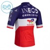 Wielershirt 2026 INEOS Grenadiers France Champion Blauw Kids