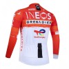 Wielershirt 2026 INEOS Grenadiers Lange Mouw Rood