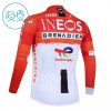 Wielershirt 2026 INEOS Grenadiers Lange Mouw Rood Kids