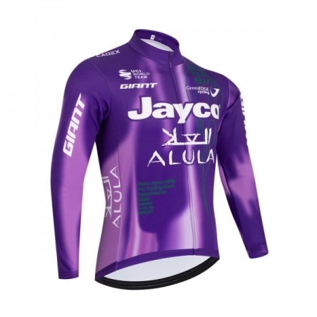 Wielershirt 2026 Jayco Alula Purple Lange Mouw Wielershirt 2026 Jayco Alula Purple Lange Mouw
