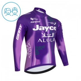 Wielershirt 2026 Jayco Alula Purple Lange Mouw Kids