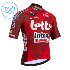 Wielershirt 2026 Lotto Intermarche Rood Kids
