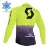 Wielershirt 2026 Scott Lange Mouw Winter Thermal Fleece Groente
