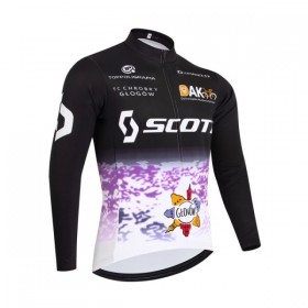 Wielershirt 2026 Scott Lange Mouw Zwart