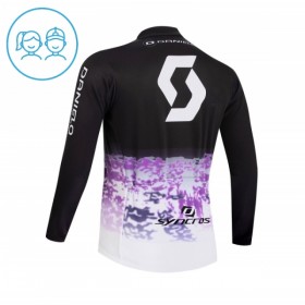 Wielershirt 2026 Scott Lange Mouw Zwart Kids