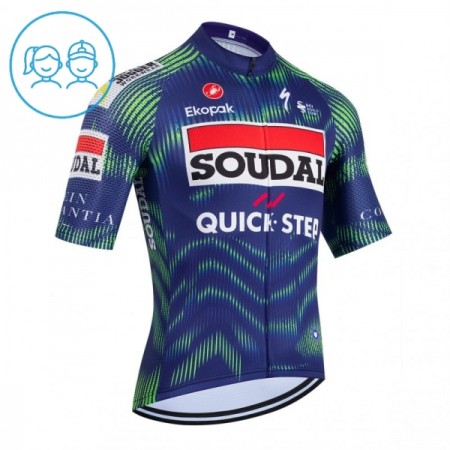 Wielershirt 2026 Soudal Quick Step Blauw Kids