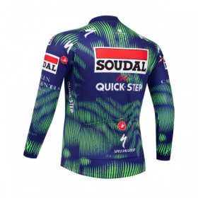 Wielershirt 2026 Soudal Quick Step Lange Mouw Blauw