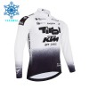 Wielershirt 2026 Tirol KTM Lange Mouw Winter Thermal Fleece Wit Wielershirt 2026 Tirol KTM Lange Mouw Winter Thermal Fleece Wit