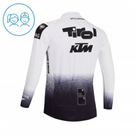 Wielershirt 2026 Tirol KTM Lange Mouw Wit Kids