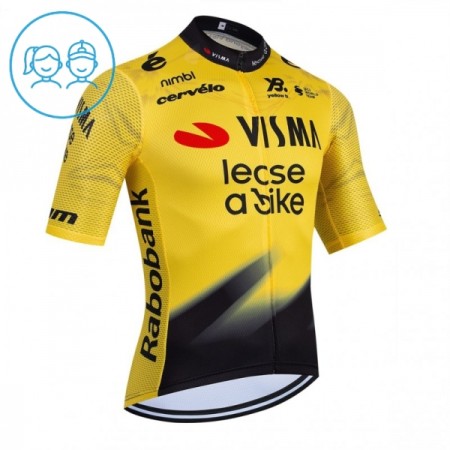 Wielershirt 2026 Visma Lease A Bike Geel Kids Wielershirt 2026 Visma Lease A Bike Geel Kids