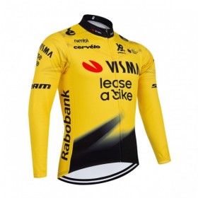 Wielershirt 2026 Visma Lease A Bike Lange Mouw Geel