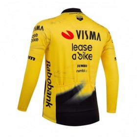 Wielershirt 2026 Visma Lease A Bike Lange Mouw Geel