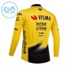 Wielershirt 2026 Visma Lease A Bike Lange Mouw Geel Kids