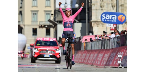 De gekroonde koning van Benal won dit jaar het roze shirt van de Giro d'italia