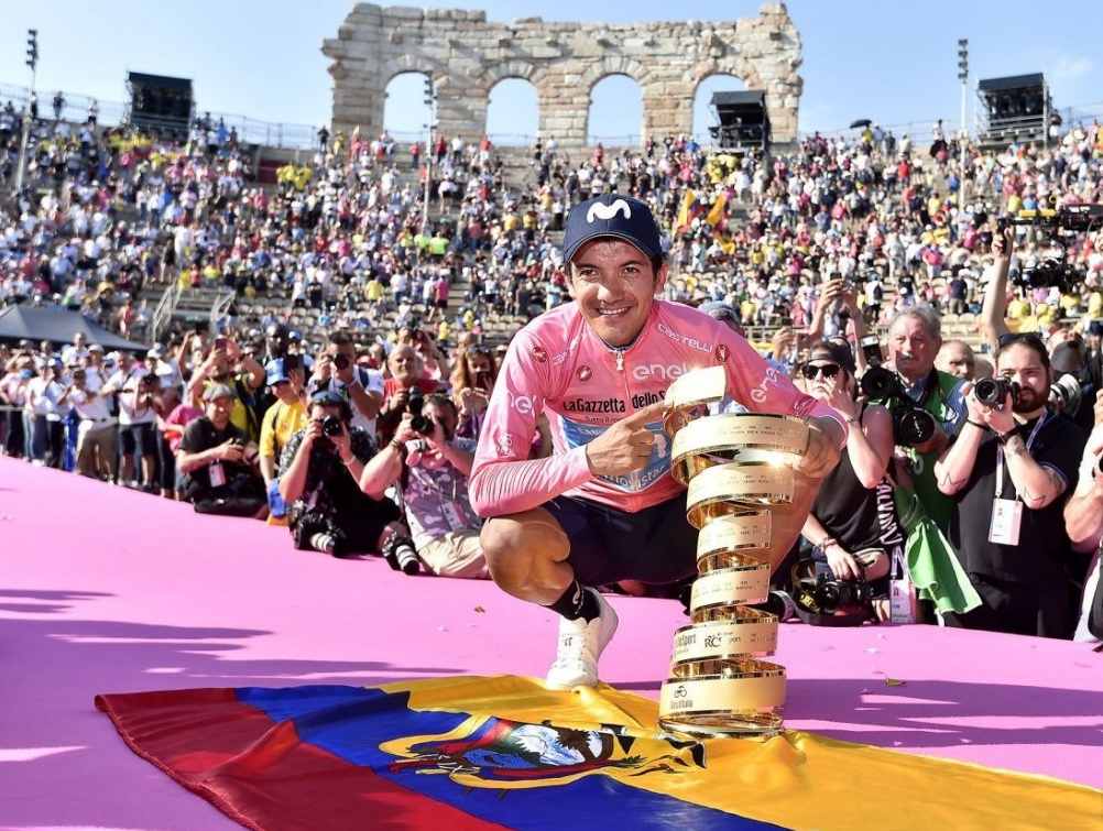Carapaz (MoviStar) won de 102e Giro d'Italia en werd de nieuwe koning van de Giro d'Italia