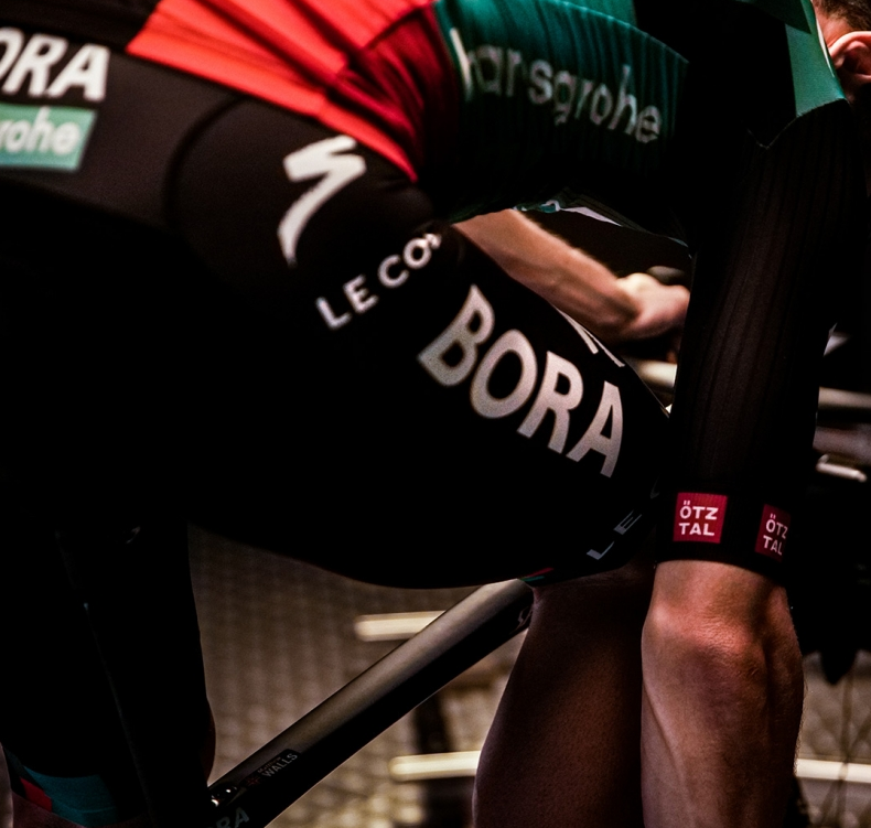 De nieuwe auto van het Bora-Hansgrohe-team