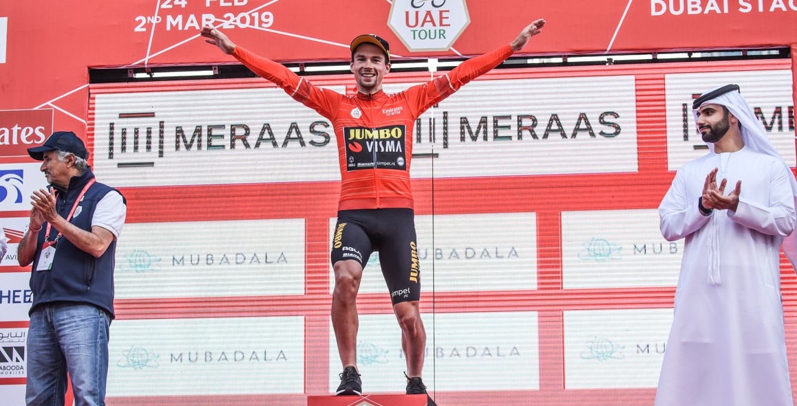 Primož Roglič wint de kampioen van UAE Tour
